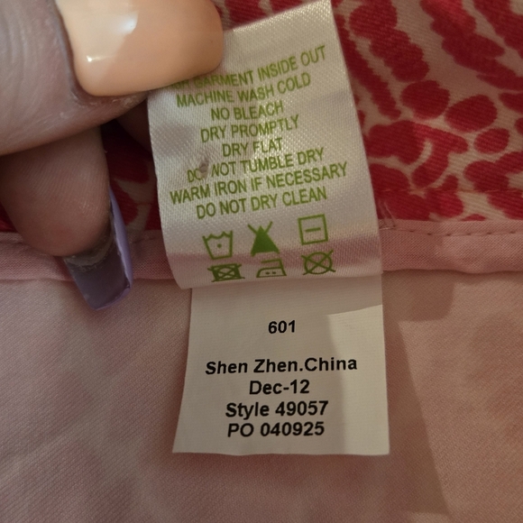 Lilly Pulitzer Luxury Capri Pants 4 Pink Style # 49057 - Picture 6 of 7